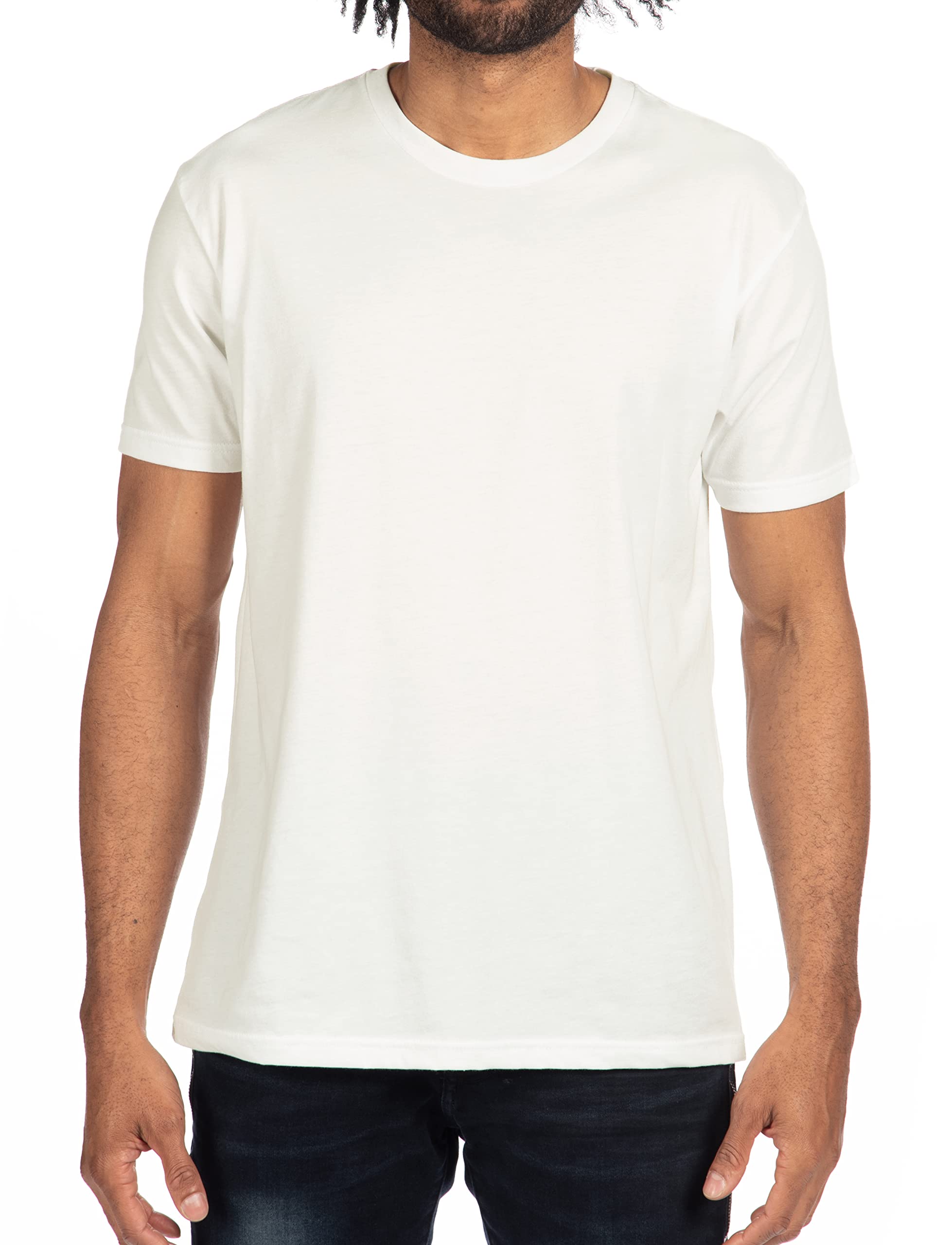 Unisex cVc crewneck T-Shirt - WHITE - 5XL(D0102HI90KU)