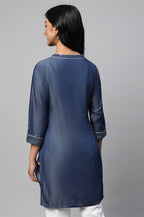 Blue Denim Short Kurti