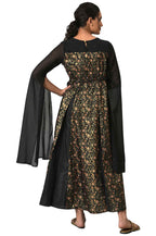 Aurelia WomenS Polyester Fit And Flare Midi Dress (22Aua13654-506524_Black