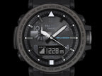 Casio Men's 'PRO TREK' Solar Powered Silicone Watch, Color:Black (Model: PRG-650Y-1CR), Multi