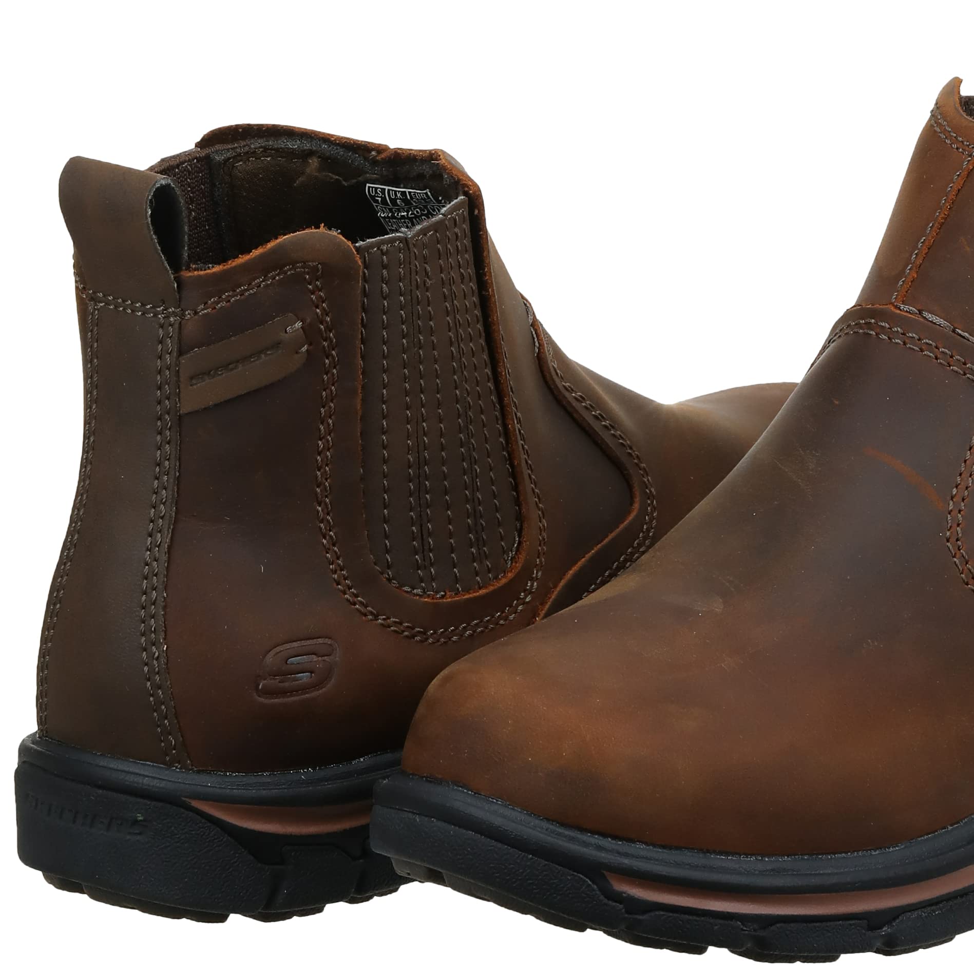 Skechers Men's Relaxed Fit Segment - Dorton Boot,Dark Brown,11 M US