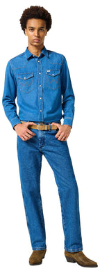 Wrangler Men's 13MWZ Cowboy Cut Original Fit Jean, Stonewashed, 31W x 36L