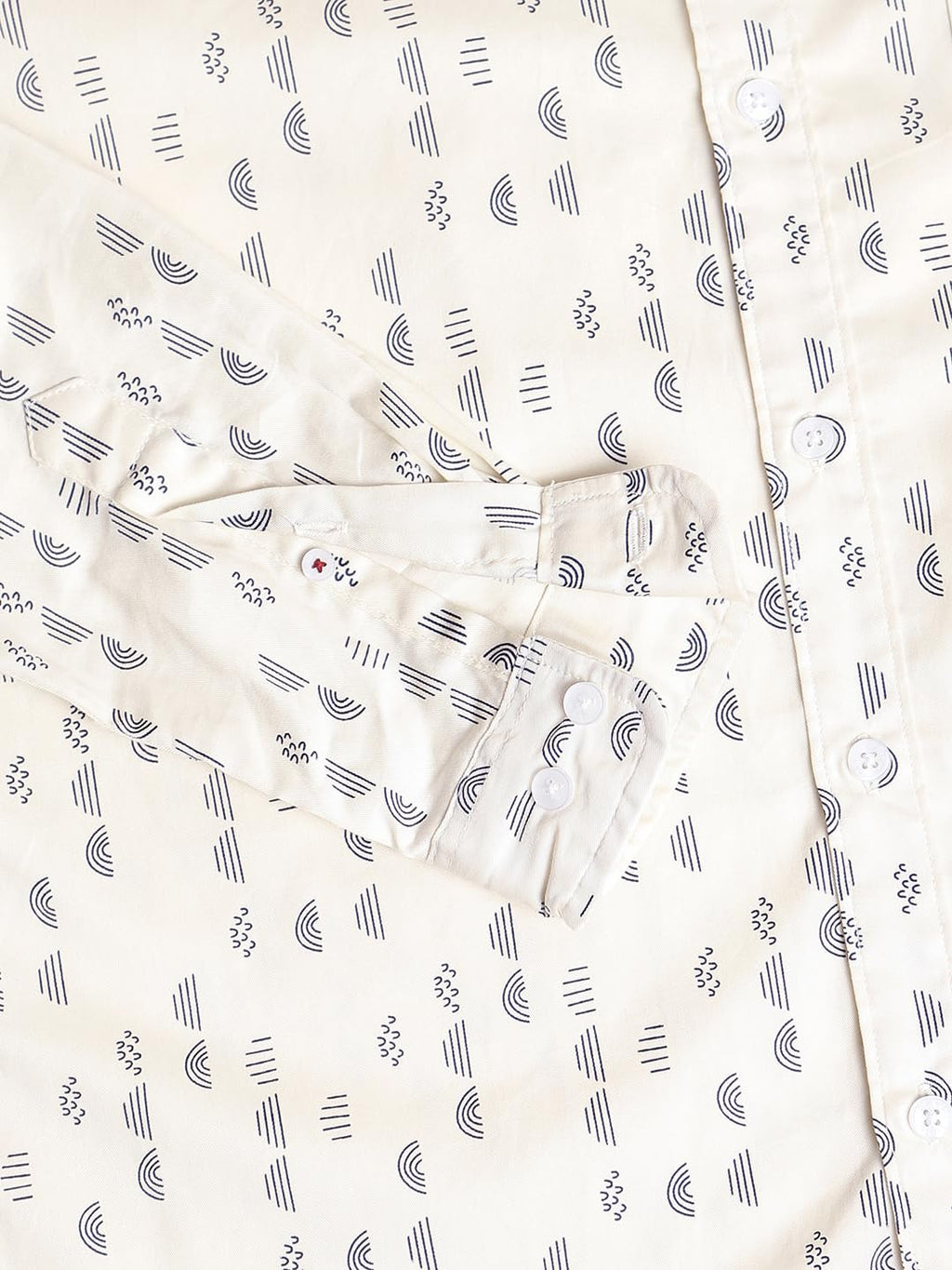 Dennis Lingo MenS Off White Casual Shirt