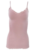 BASIC COTTON Free Spirit Premium Quality 100% Cotton Women's Spaghetti Straps Top Made in Italy