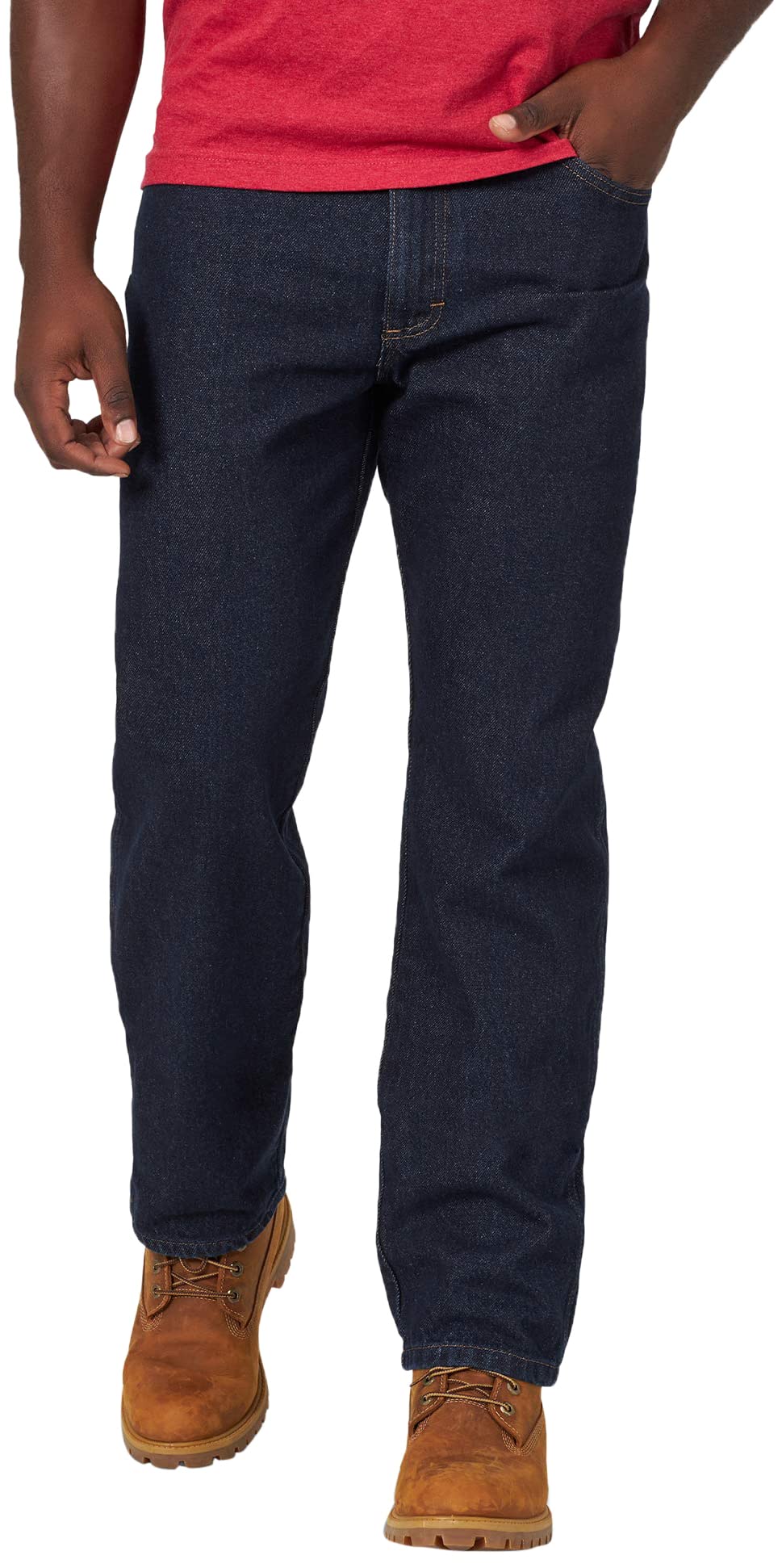 Rustler Men's Classic Relaxed Fit, Soft Rinse, 42W x 29L