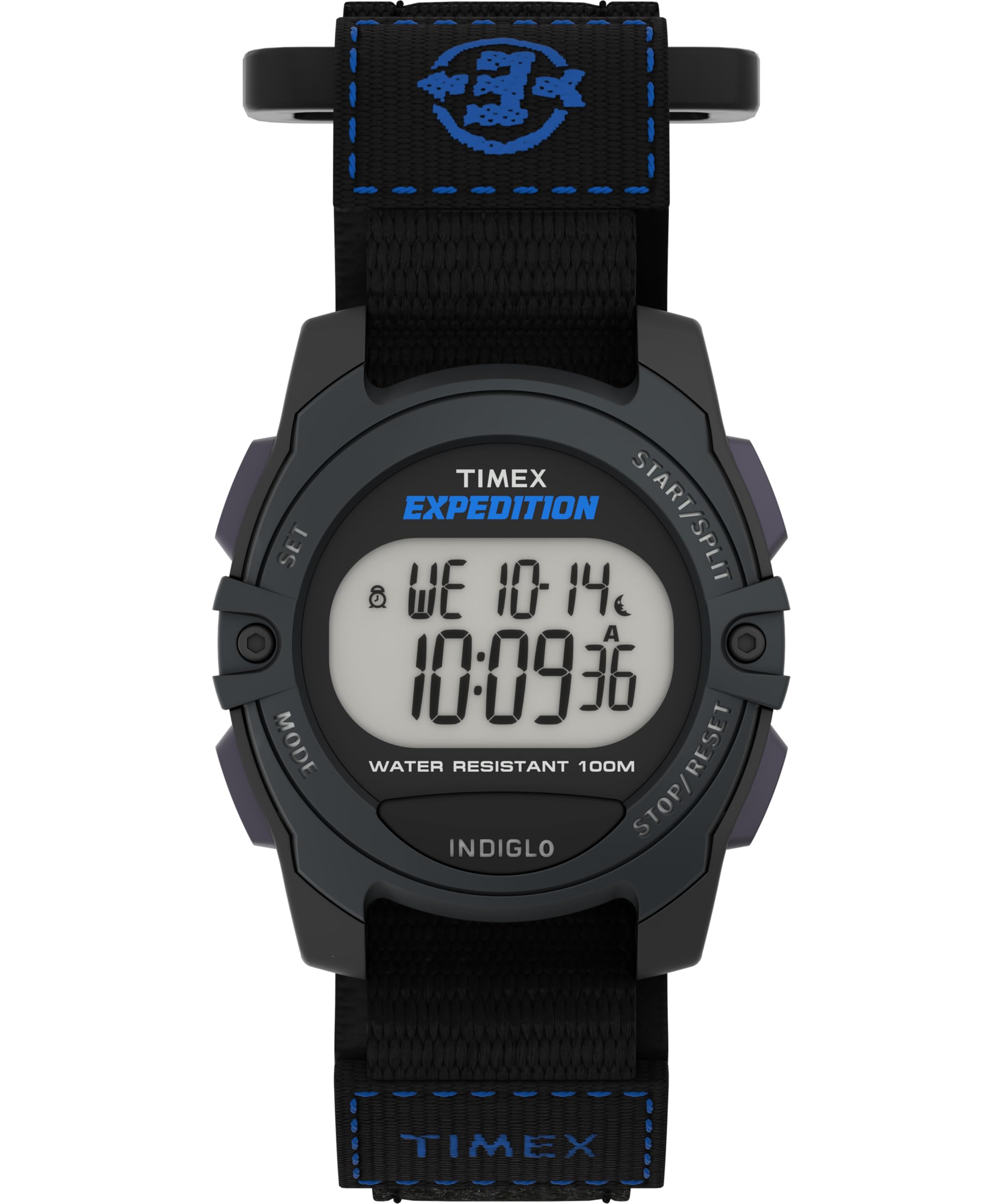 Timex Unisex TW4B02400 Expedition Mid-Size Digital CAT Black Fast Wrap Strap Watch