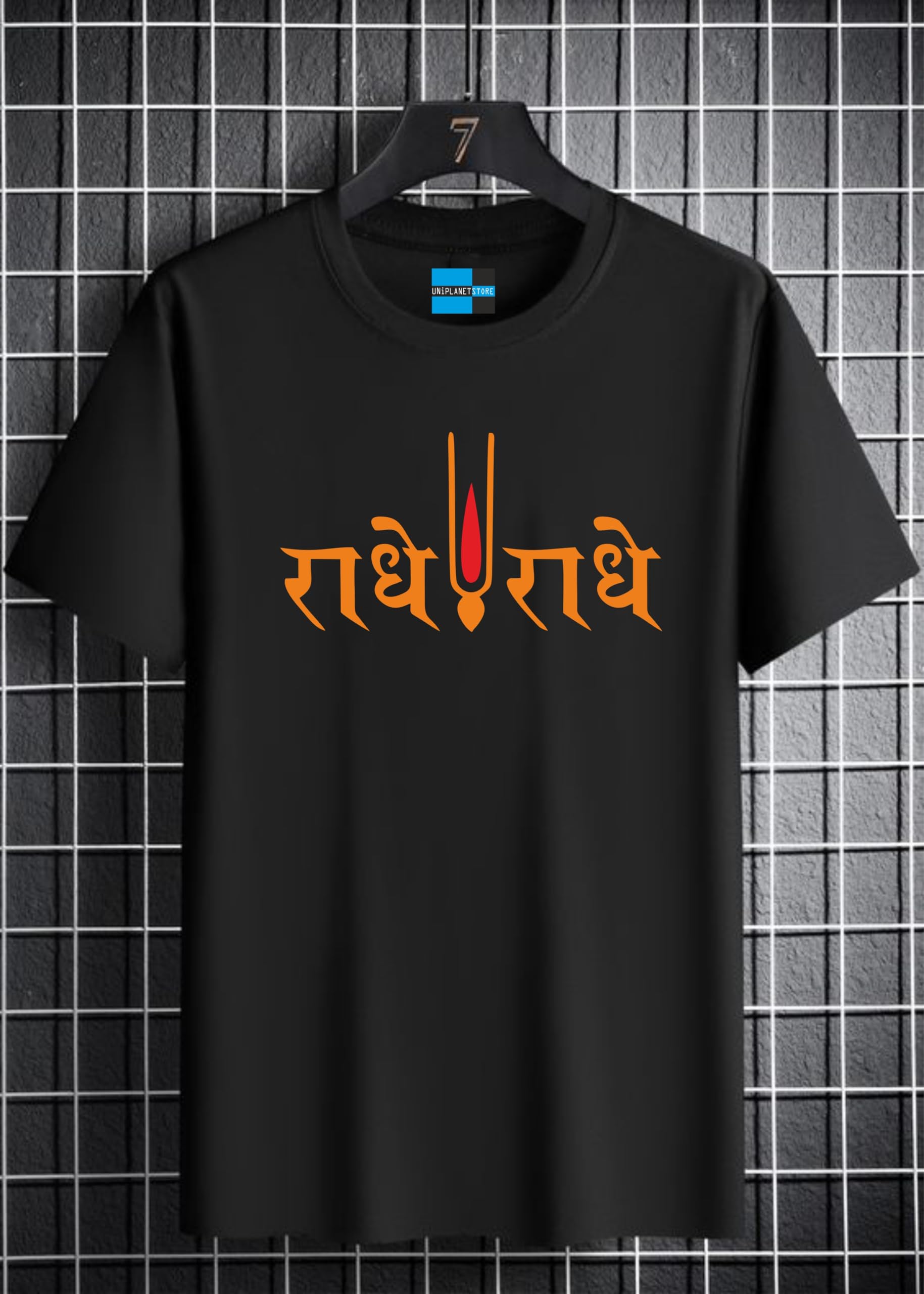 Uniplanet Store MenS Cotton T Shirt With Half Sleeves Round Neck Graphic Printed Pattern Regular Fit And Standard Length Multic