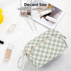 Narwey Large Women Makeup Bag Wide-open Make up Bag Travel Cosmetic Organizer Toiletry Bag for Cosmetics Toiletries Accessories