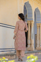 Varanga WomenS Silk Blend Solid Regular Kurta Bottom Set