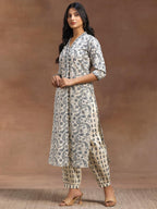 Libas WomenS Pure Cotton Kurta Sets (36677O_Grey