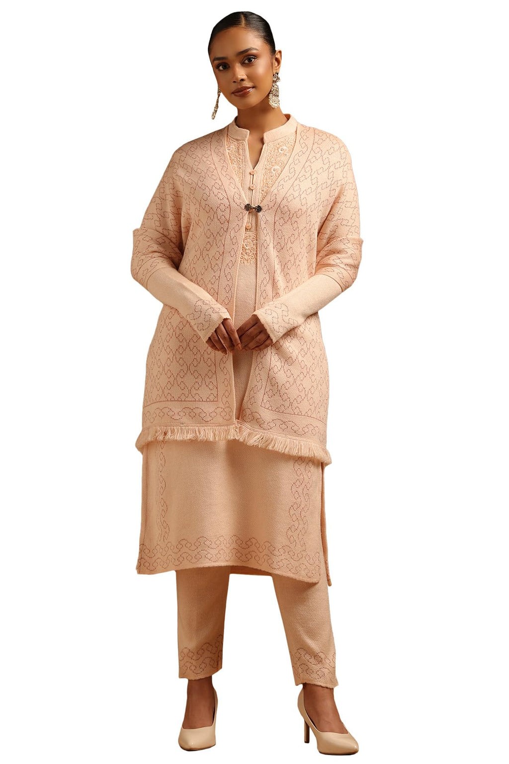 Soch Women Acrylic Embroidered Salwar Suit Set