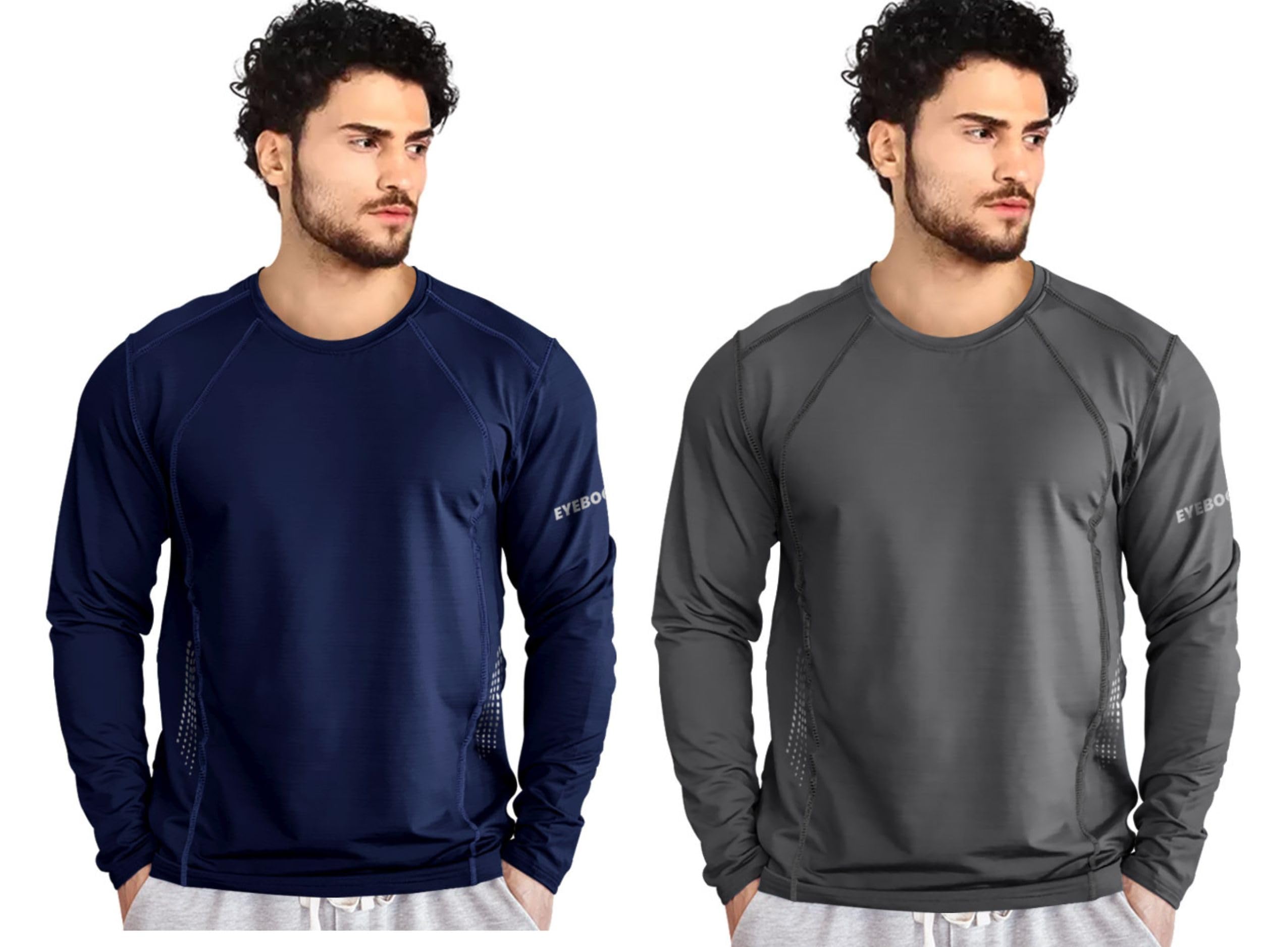 Noble Monk MenS Round T Shirt (Combo Pack Of 2) -Regular Fit |Full Sleeves |Solid Pattern | Casual T-Shirt For Men