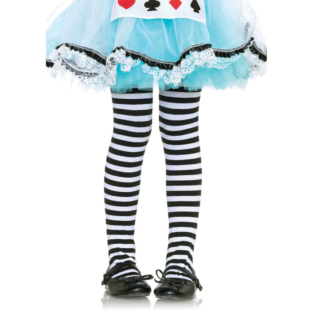 Girl Stripe Tights MEDIUM BLAC