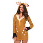 Cozy Fawn, zipper front fleece
