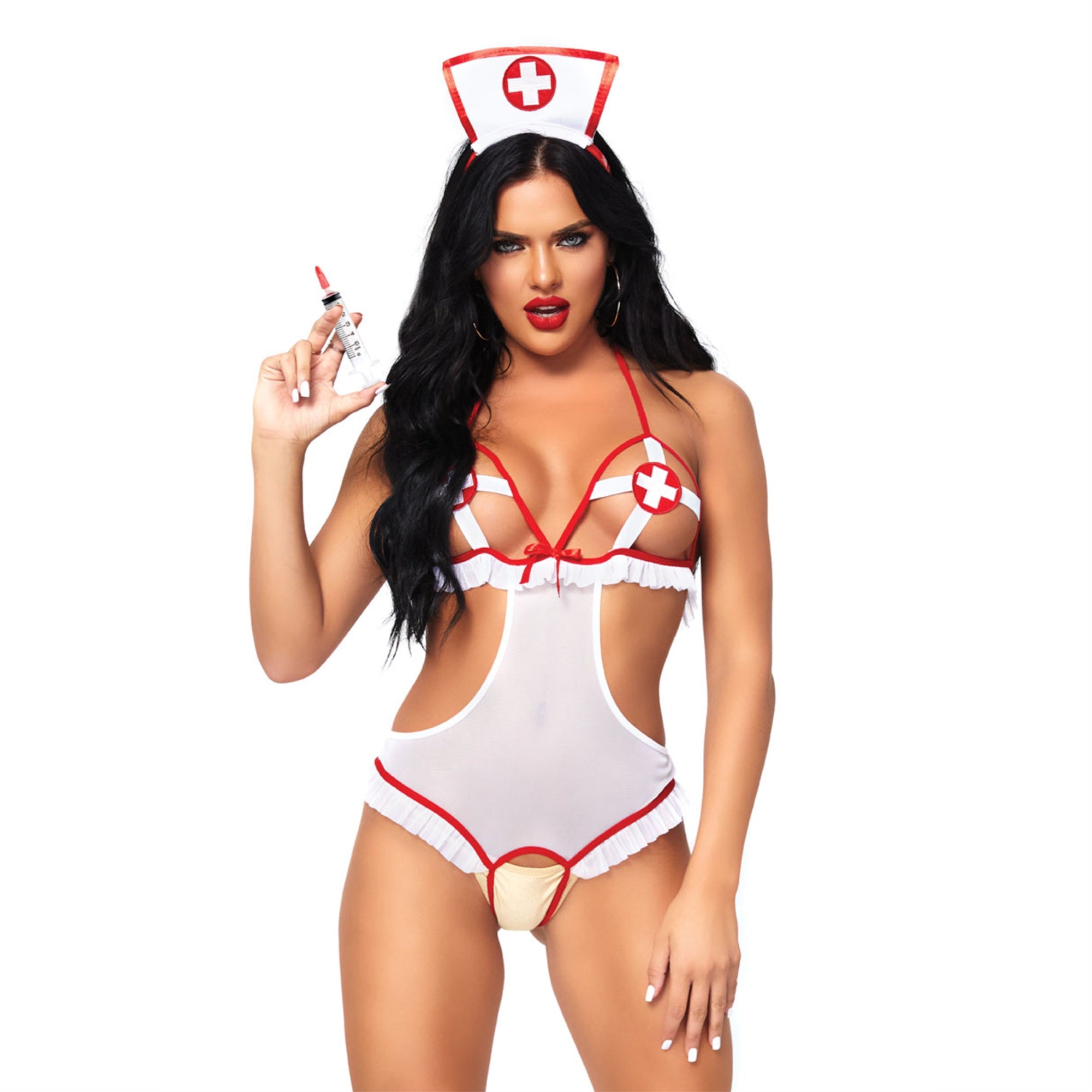 2 PC Naughty Nurse, includes c