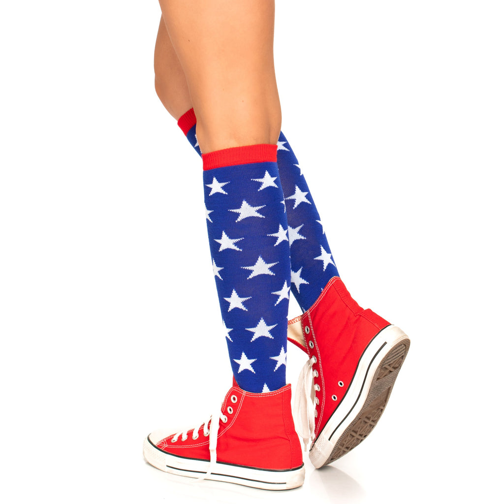 Star knee highs. - O/S / MULTICOLOR