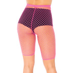 Industrial Net biker shorts. - O/S / NEON PINK