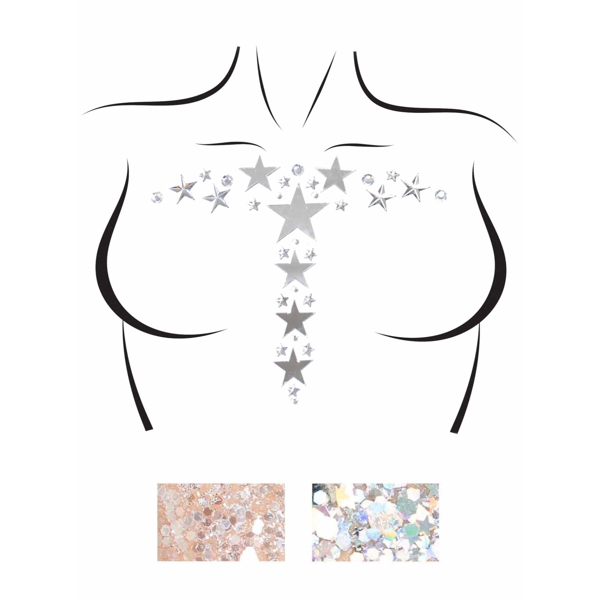 Kismet adhesive mirror star an - O/S / SILVER