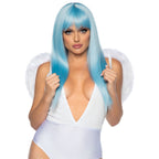 Marabou trimmed feather angel - O/S / WHITE