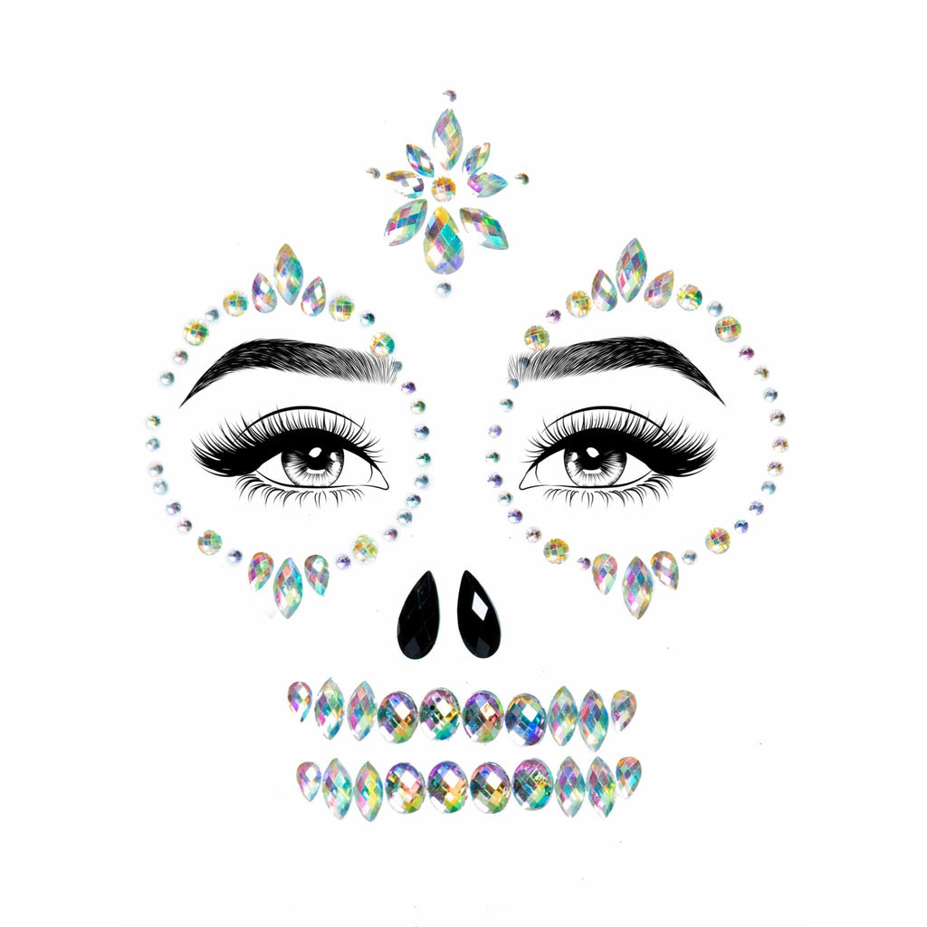 Skeleton adhesive face and che - O/S / CLEAR