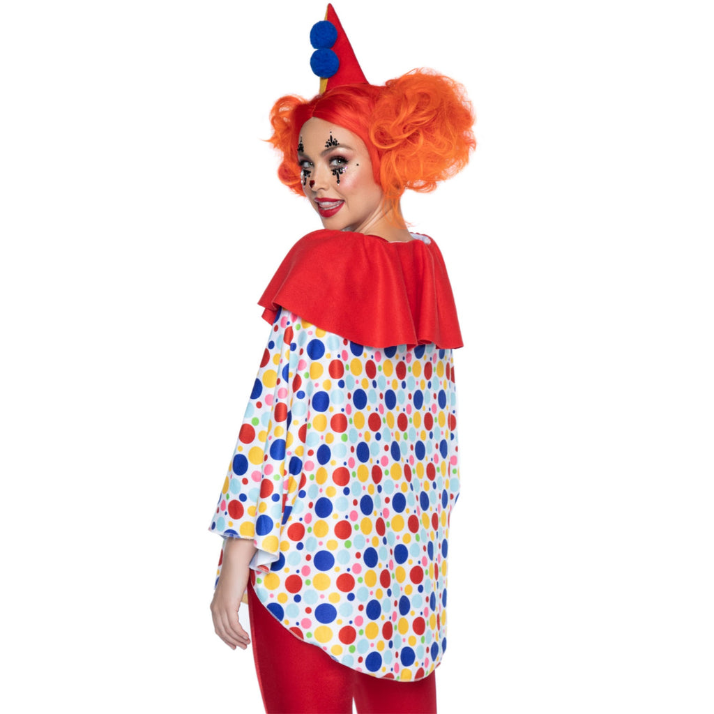 2 PC Clown Poncho, includes po - O/S / MULTICOLOR
