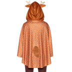 Fawn Poncho, features speckled - O/S / BROWN