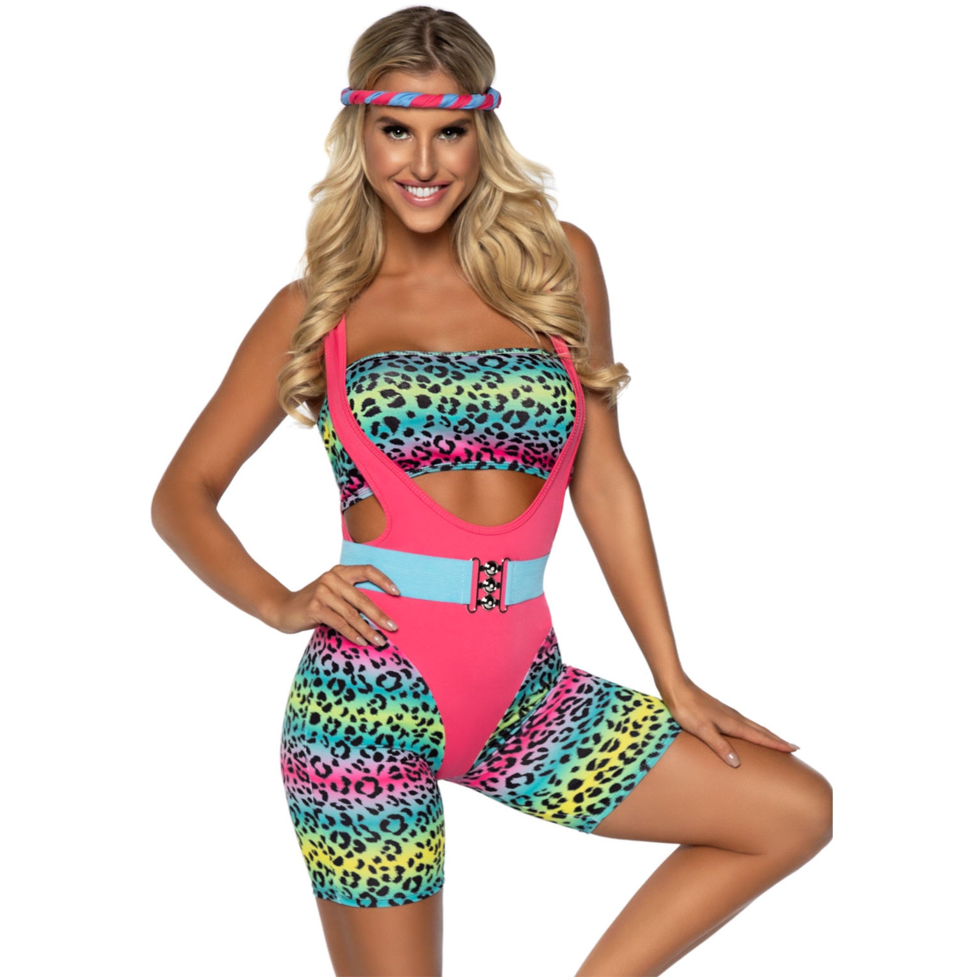 80's Cardio Cutie, 4 PC includ - MEDIUM / MULTICOLOR