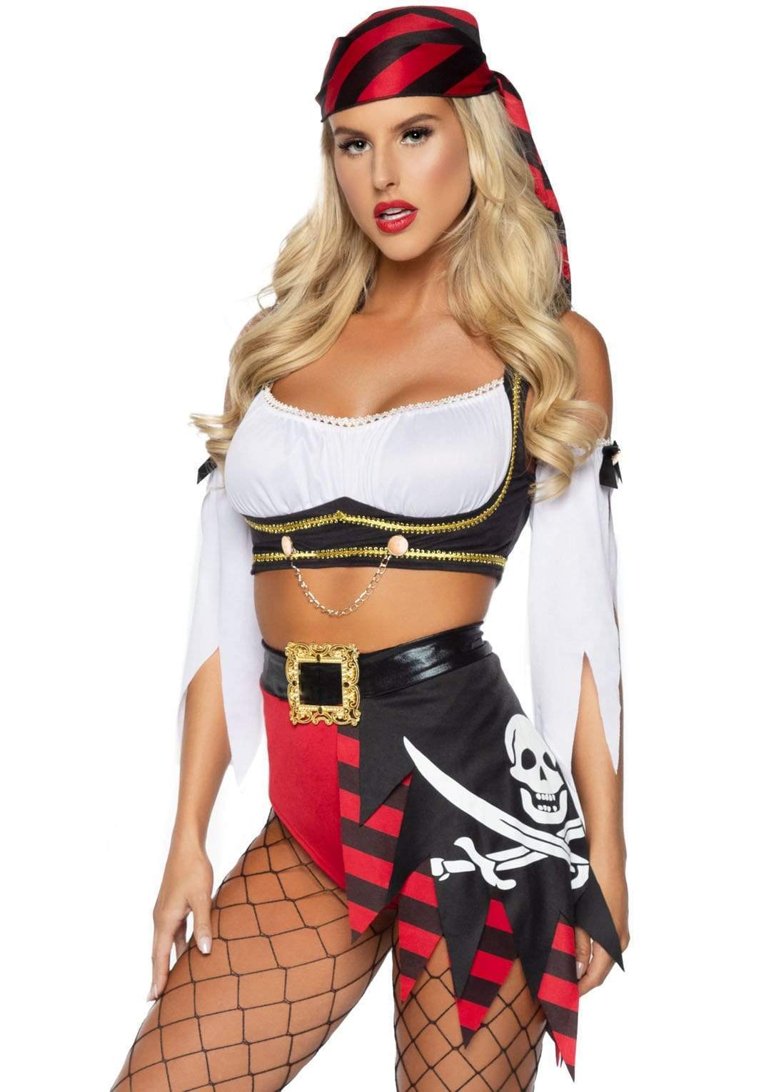 4 PC Wicked Pirate Wench, incl - XS / MULTICOLOR