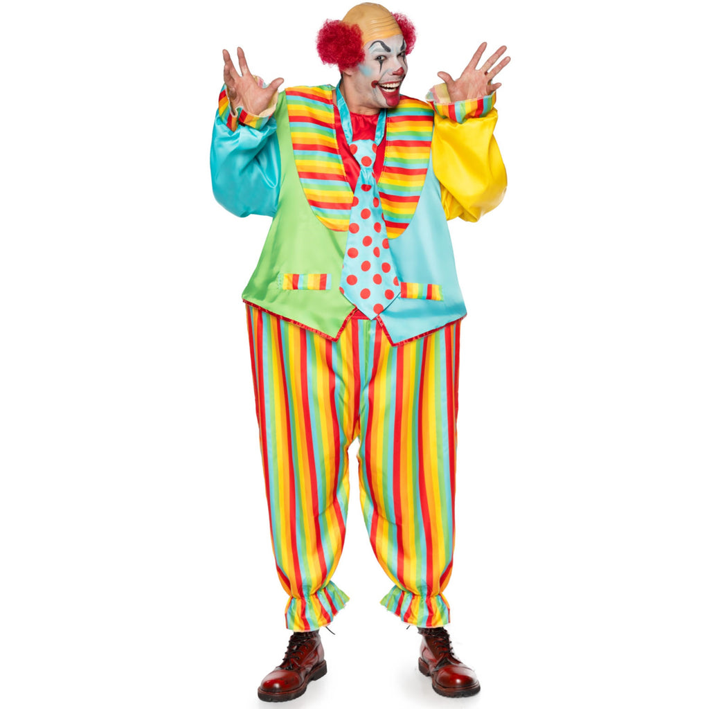 2 PC Circus Clown, includes sa - O/S / MULTICOLOR