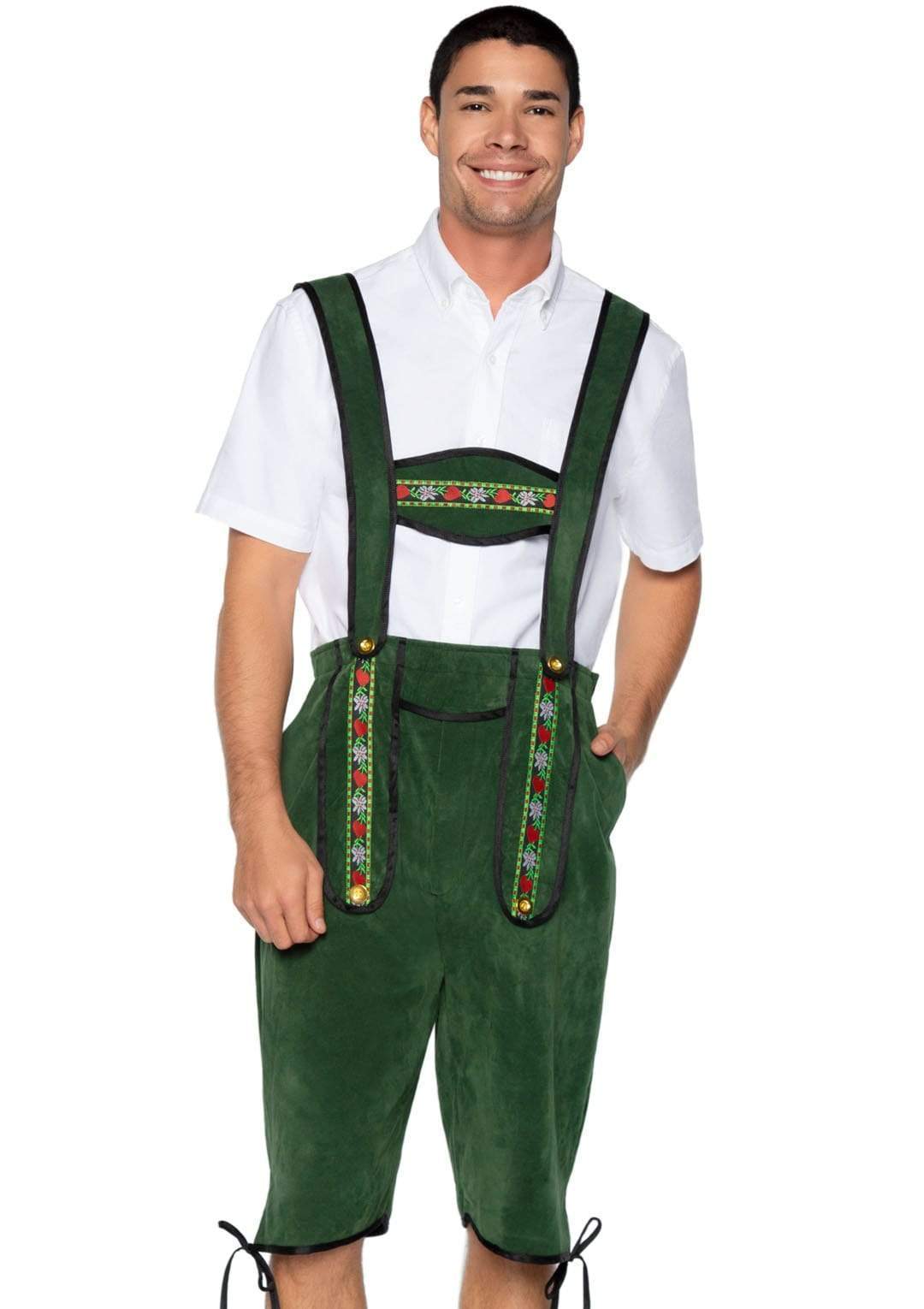 Beerfest Lederhosen, features - X-LARGE / GREEN
