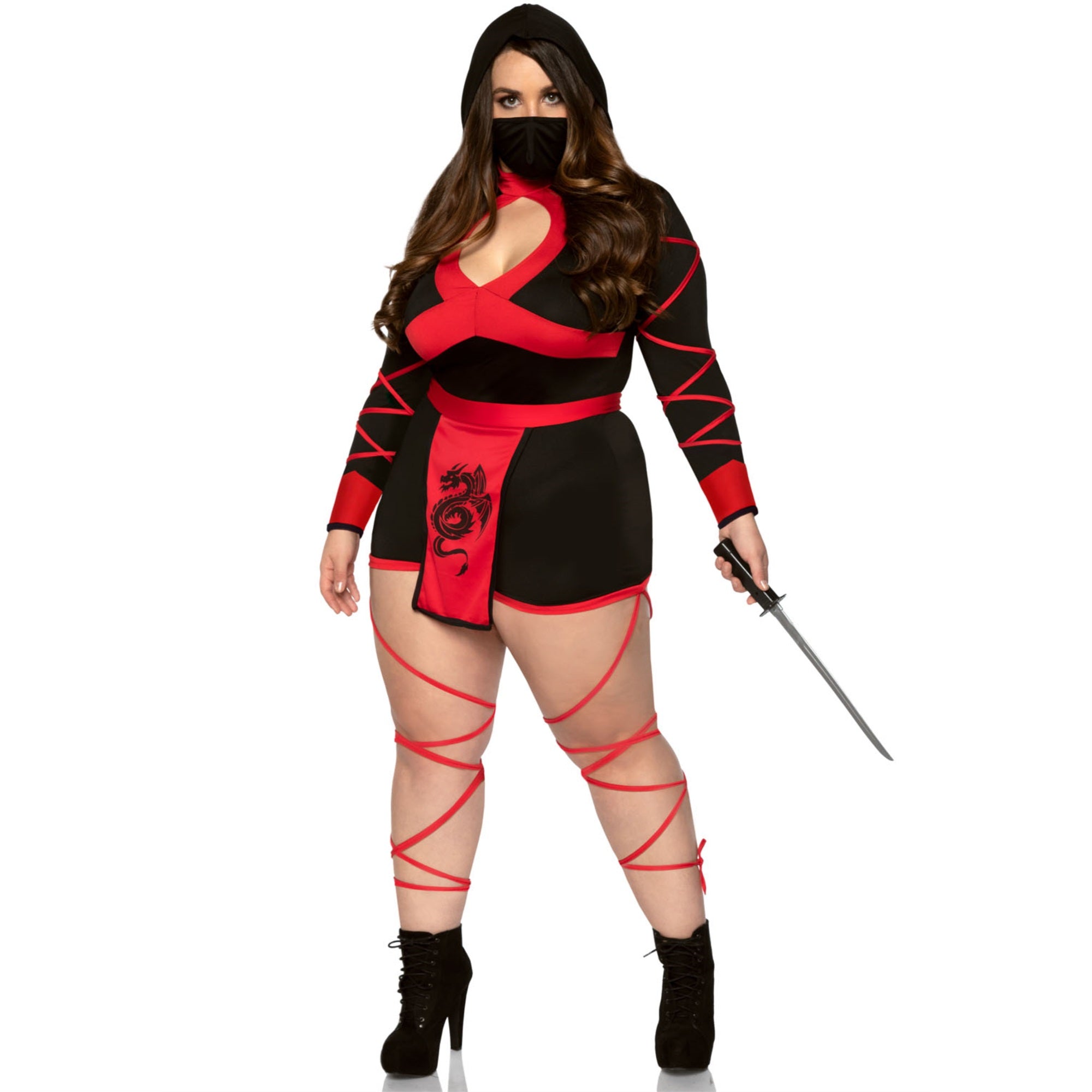 3 PC Dragon Ninja, includes ho - 3X-4X / BLACK/RED