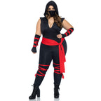 4 PC Deadly Ninja, includes de - 1X-2X / BLACK/RED