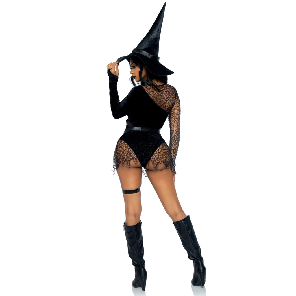 3 PC Crafty Witch, includes sn - LARGE / BLACK