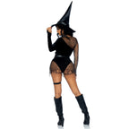 3 PC Crafty Witch, includes sn - LARGE / BLACK