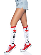 Wiener Dog knee highs.