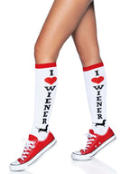 Wiener Dog knee highs.