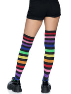 Acrylic rainbow stripe thigh h