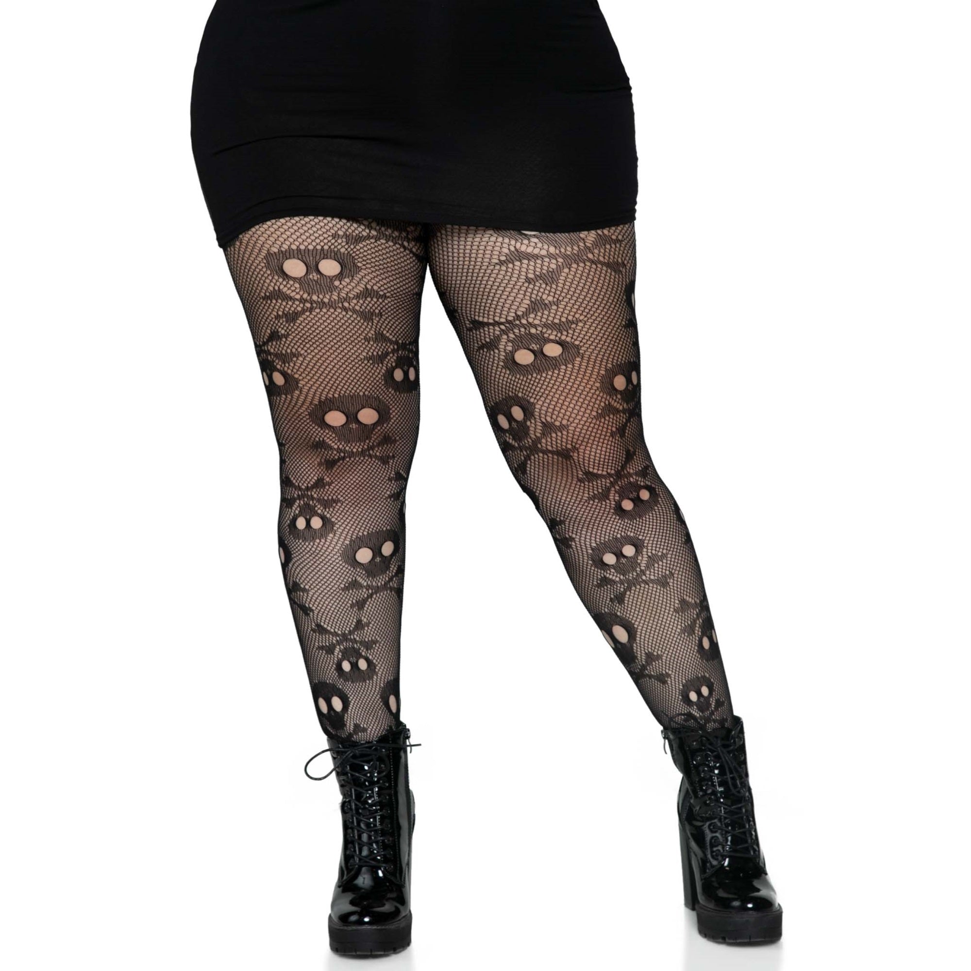 Pirate Booty skull net tights.