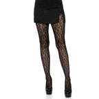 Leopard net tights.