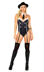 5095 - 2pc Mafia Diva - Medium / Black/White