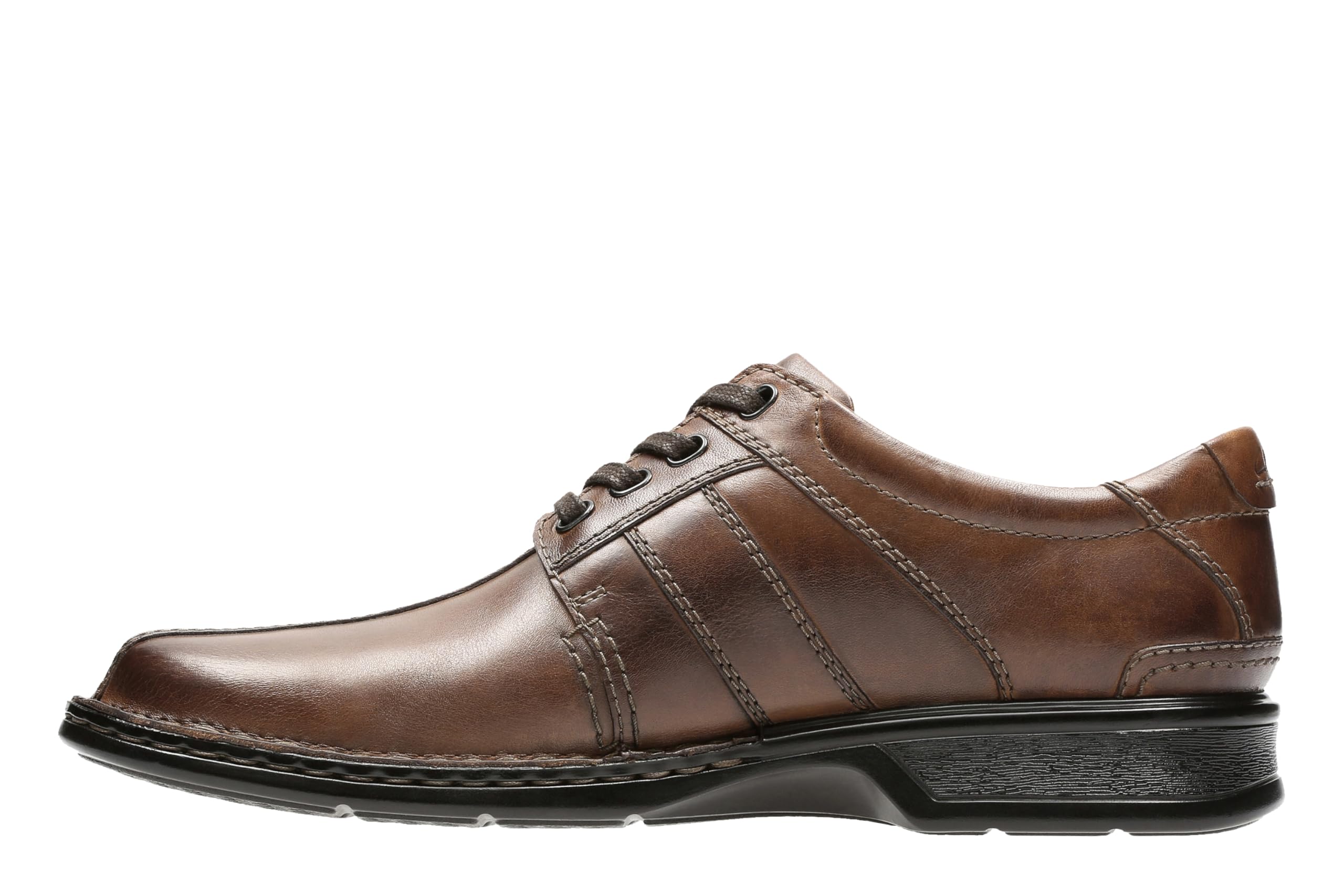Clarks Men's Touareg Vibe Oxford, Brown Leather, 10 W US