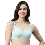 Enamor Sectioned Lift And Support Eco-Melange Cotton Nursing Bra For Women- High Coverage, Non Padded And Wirefree