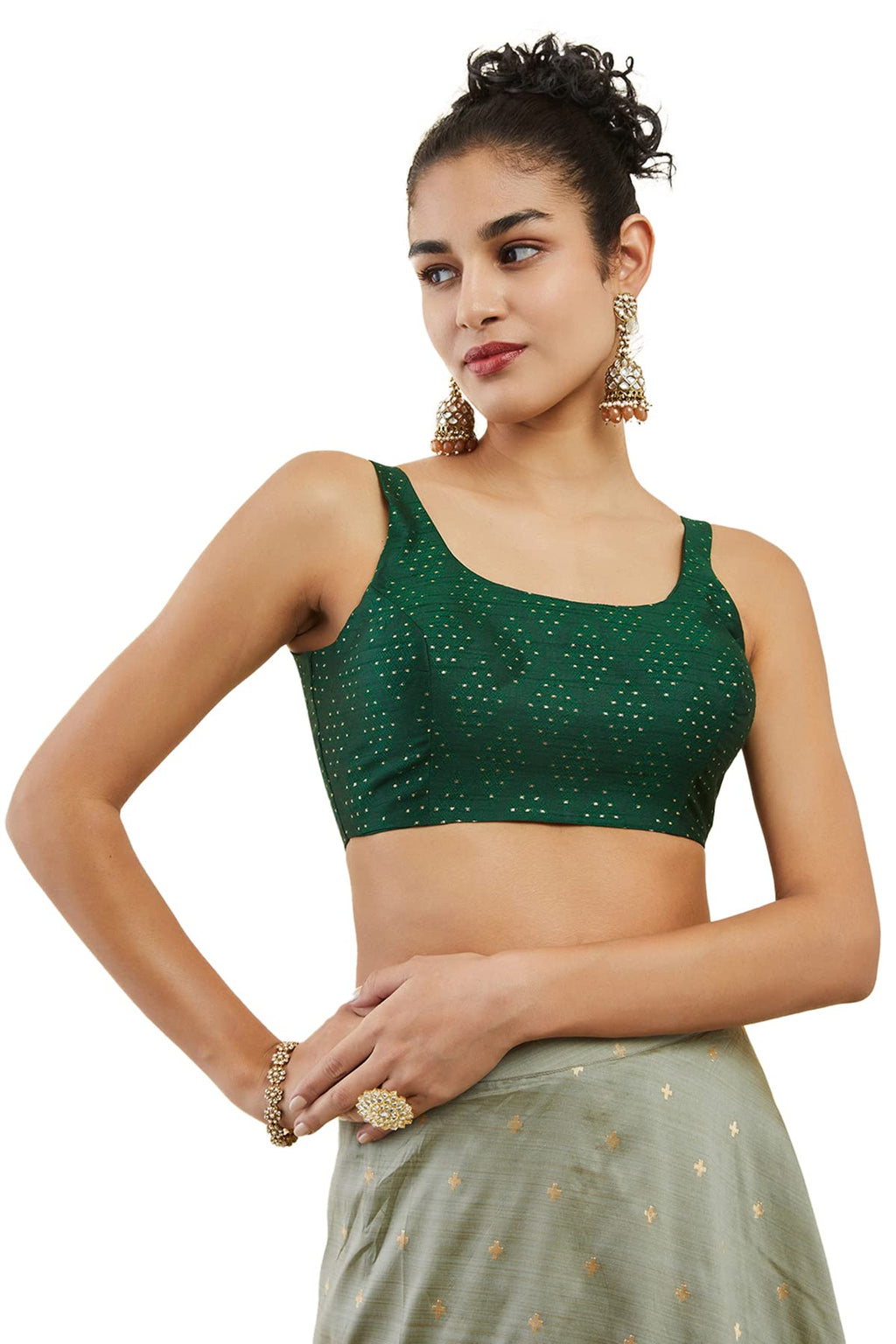 Soch Women Art Silk Sleeveless Regular Fit Blouse