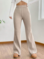 Tee Projekt Trousers for Women | Womens High-Waisted Pant | Women Trousers Pants Beige
