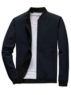 Noble Monk Bomber Jacket For Men | Mens Quilted Standard Length Jacket | Full Sleeve Mens Jacket