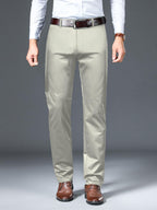 AVANOVA Regular Classic Design for Business and Formal Occasions (Mens Stretch Dress Pants 126_Beige