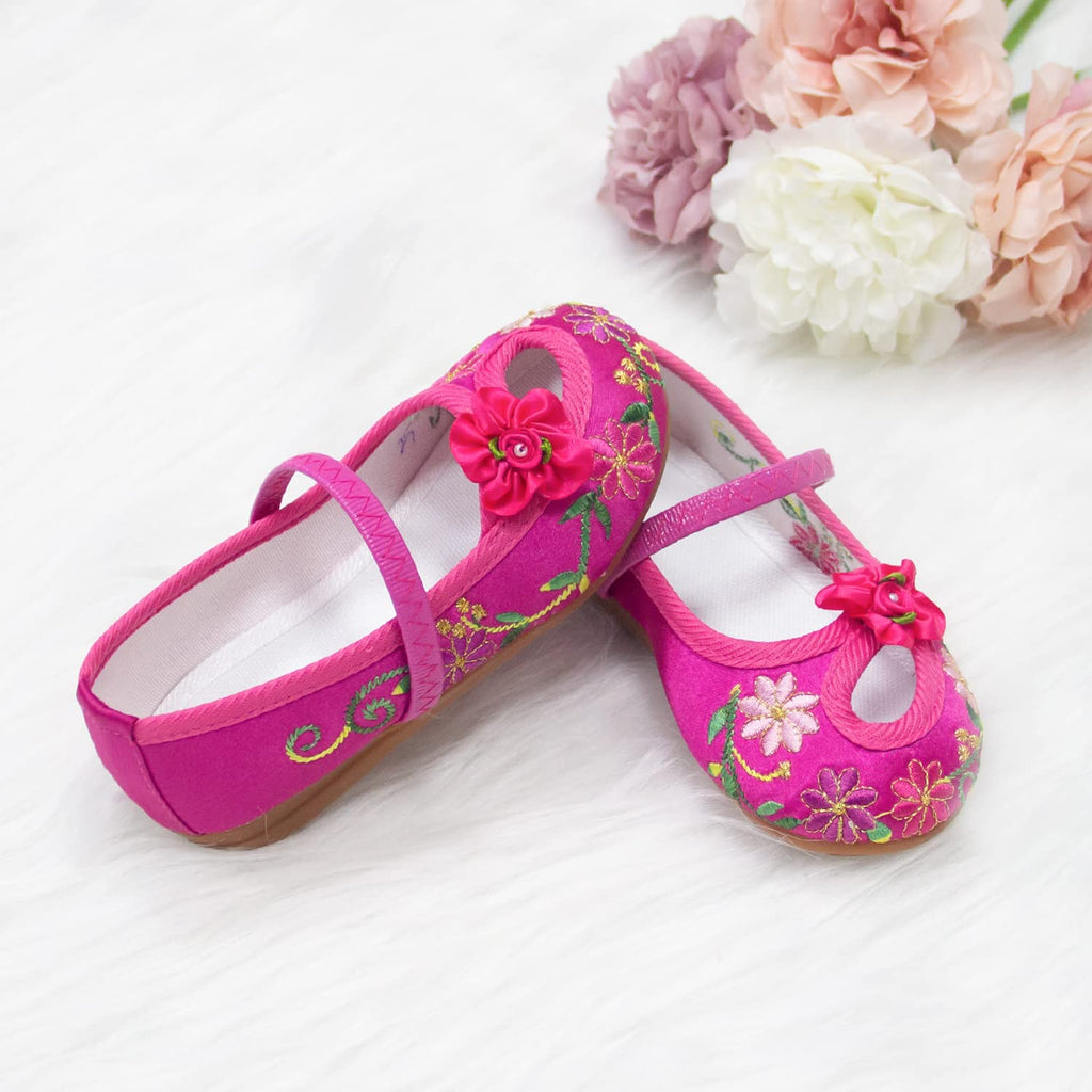 VORLITS Encanto Mirabel Shoes for Girls Halloween Cosplay Costume Dress Up Mary Jane Ballerina Flats Shoes