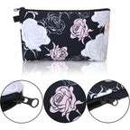 Chuangdi 6 Pieces Makeup Bag Toiletry Pouch Waterproof Cosmetic Bag with Mandala Flowers Llama Sloth Unicorn Patterns, 6 Styles