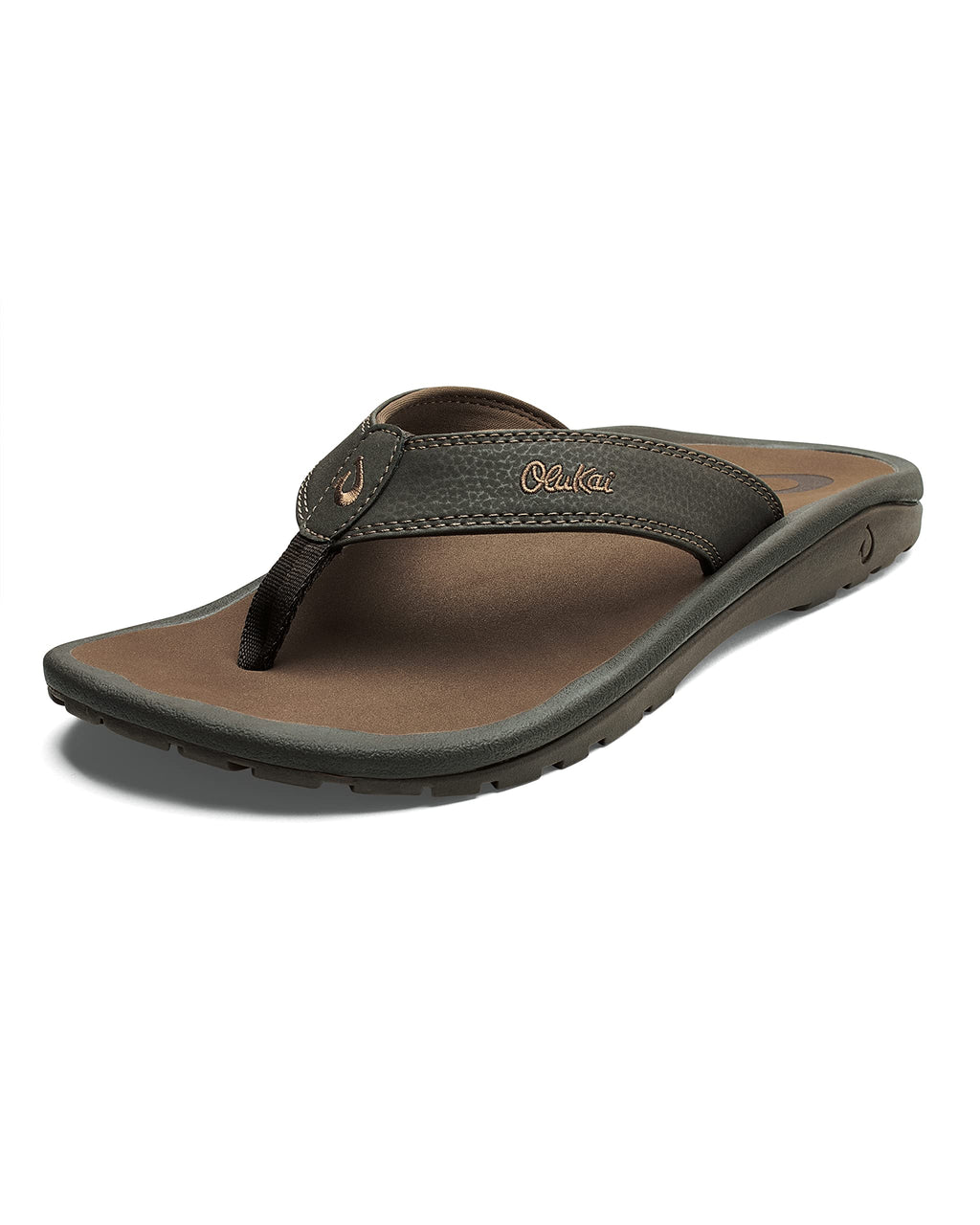 OLUKAI Ohana Men's Beach Sandals, Water Resistant Flip Flops, Arch Support & Comfort Fit, Lightweight & Durable, Enhanced Grip &