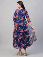ANNI DESIGNER Womens Georgette Anarkali Printed Kurta with Pant & Dupatta (Atasi Blue-Nw02_XXL_Blue_XX-Large)